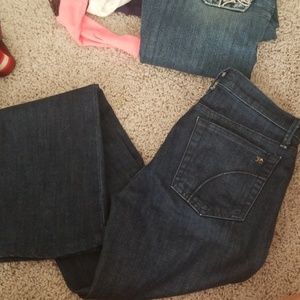 Joe's boot cut dark wash jeans